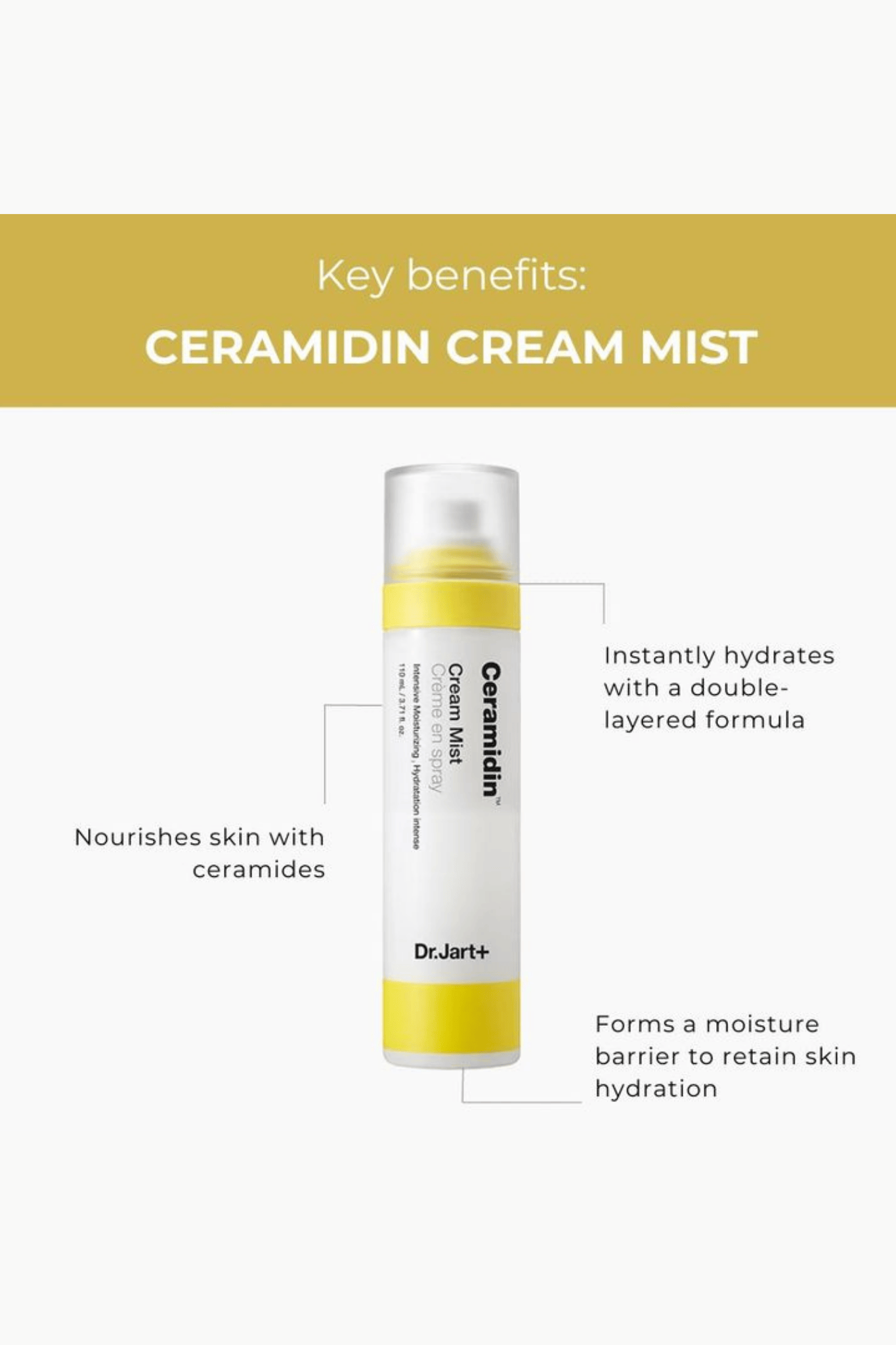 Dr. Jart Ceramidin Cream Mist 110mL